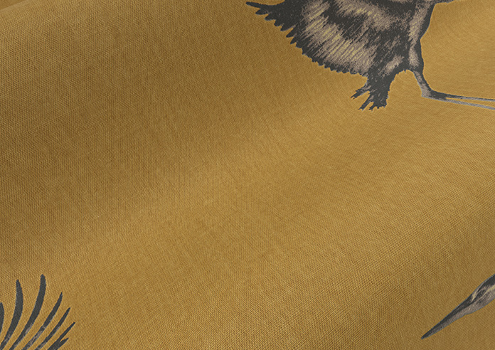 Cranes, Gilt - Made to Measure Curtains - Image 4